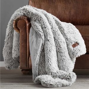 FRYE NWT Arctic Luxe Faux Fur Throw 60" x 70"